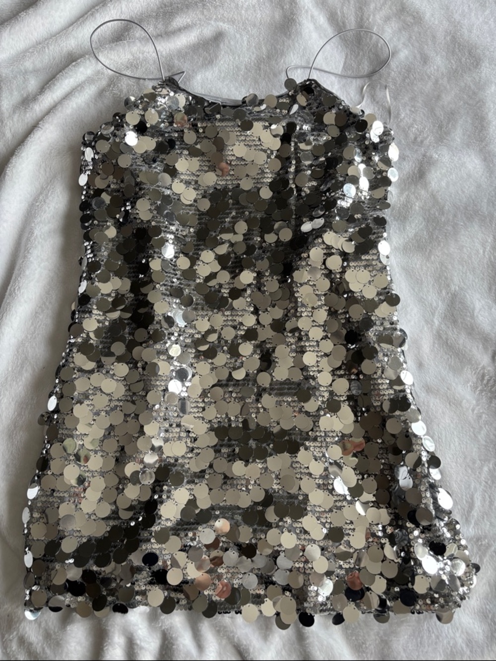 Only Silver Sequin Mini Dress